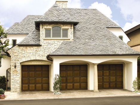 Wood 310-317 garage door