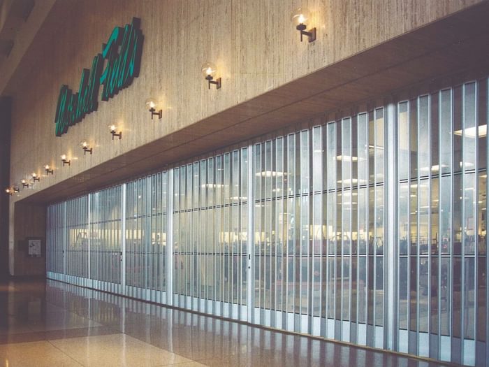 Wayne Dalton security accordion grille for store