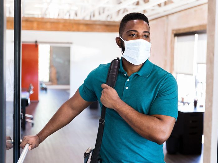 Business Man Wearing Mask Min