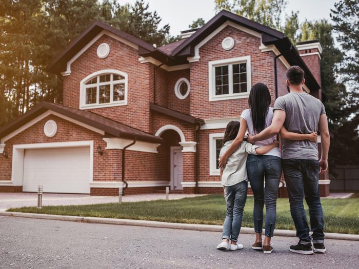 Family Looking At Home