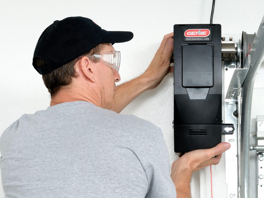 Genie garage door online light