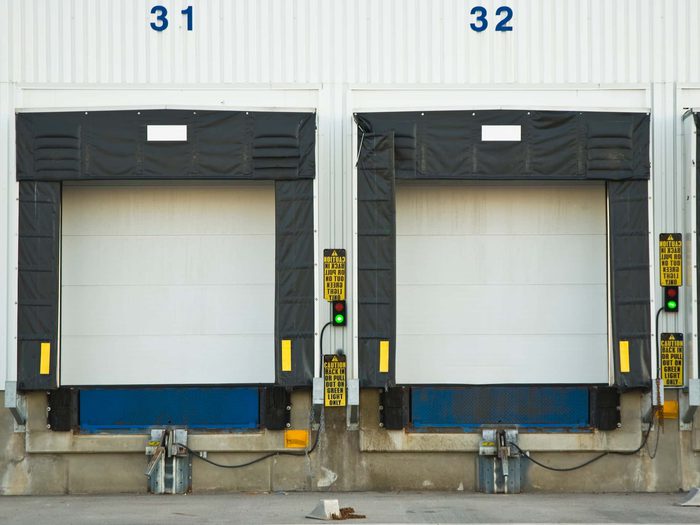 Loading docks with edge of dock levelers