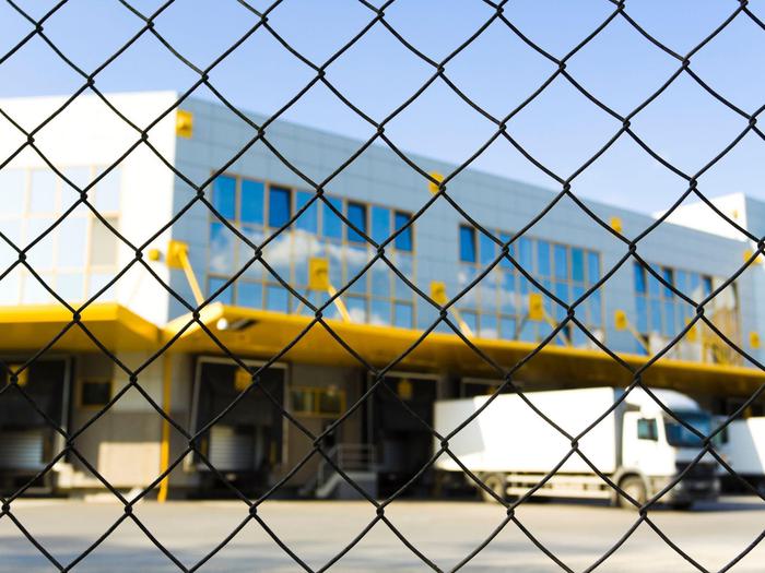 Logistics Center Chain Link Gate Min