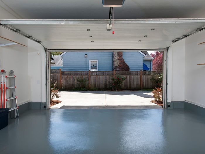 Open garage door