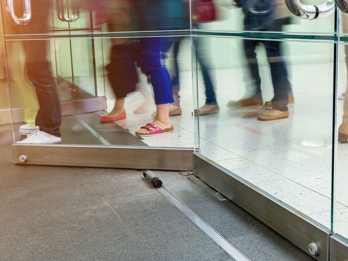 Pedestrian Door People Entrance Min