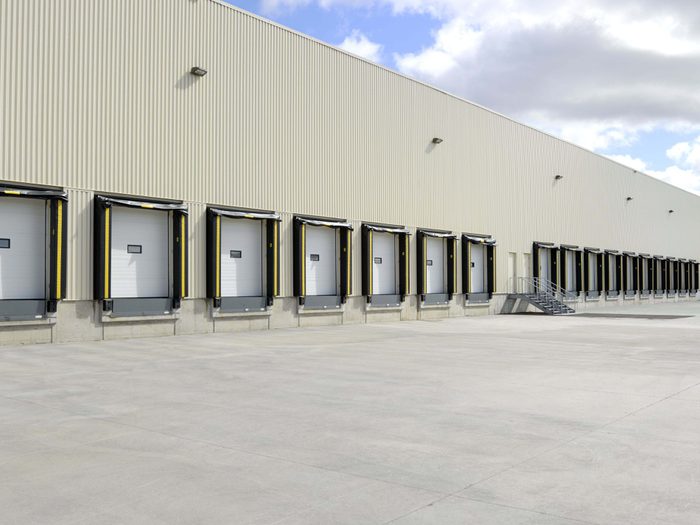 Row of loading docks