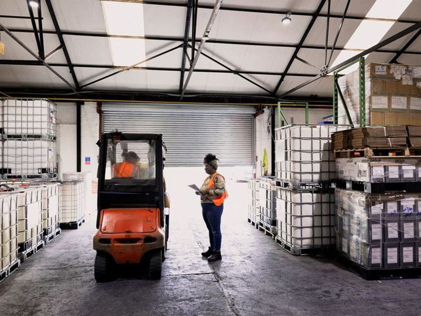 Warehouse loading dock orange min